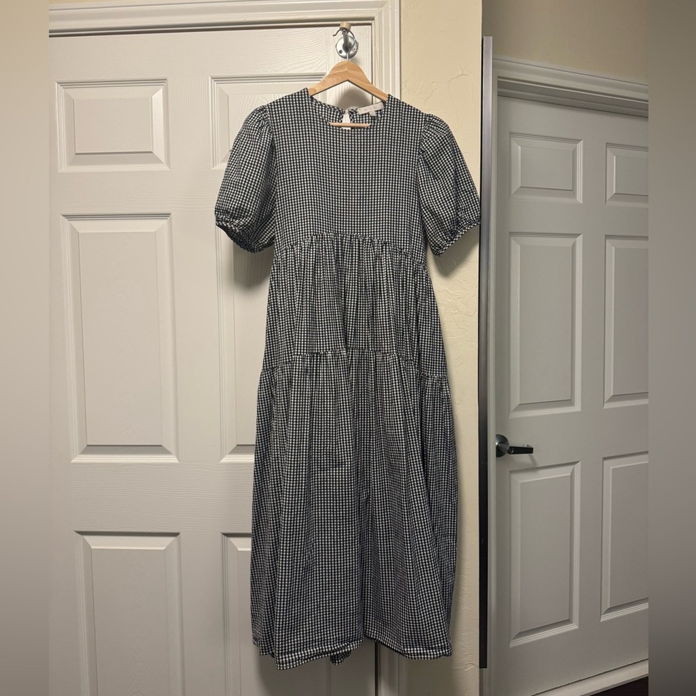 Black and White Gingham Dress